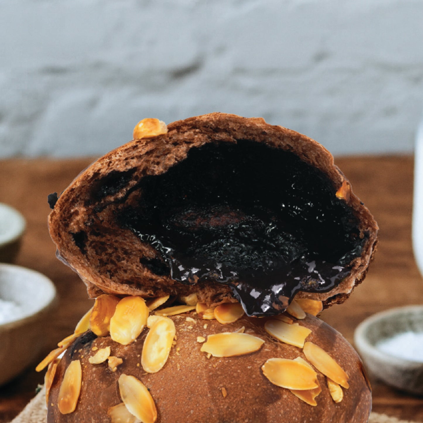 Salted Dark Chocolate Lava Sourdough Bun