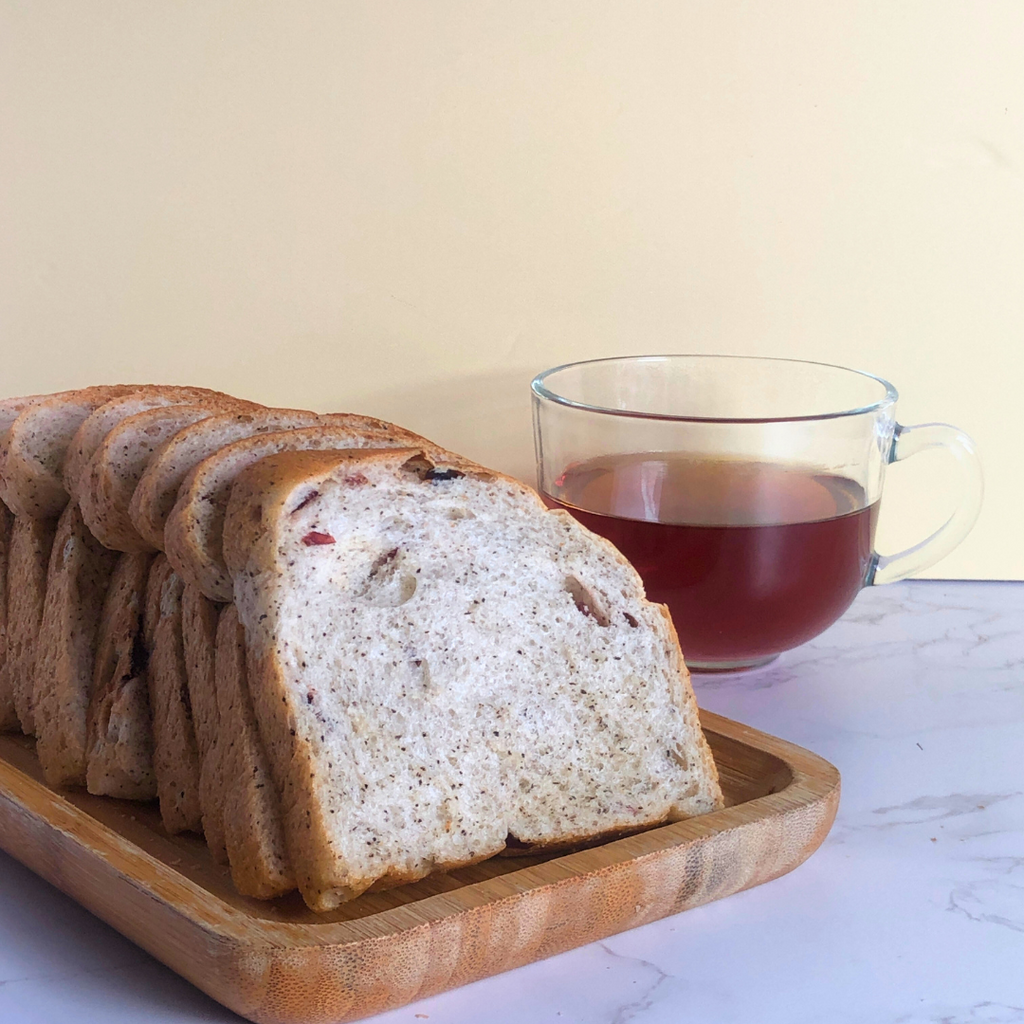Vegan Cranberry Earl Grey Sourdough Toast-Fresh Bread-YookyBites