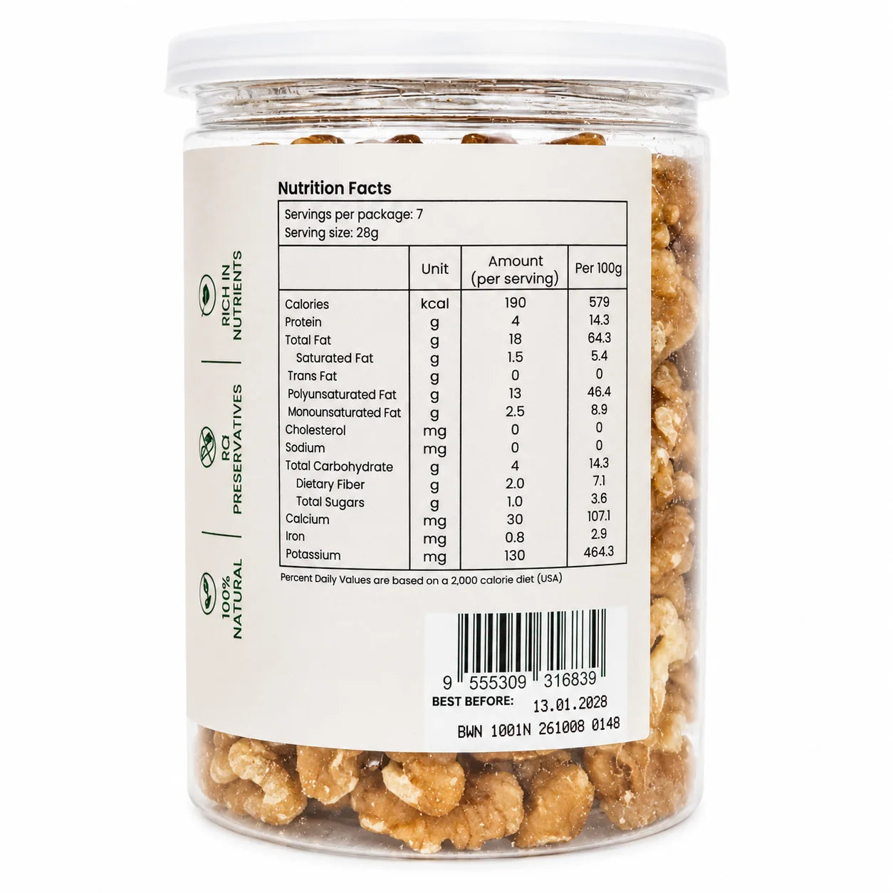 BMS Organics Walnut (Raw) (200g)
