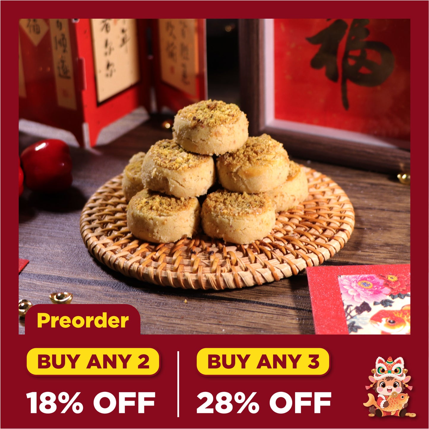 Pistachio Butter Cookies