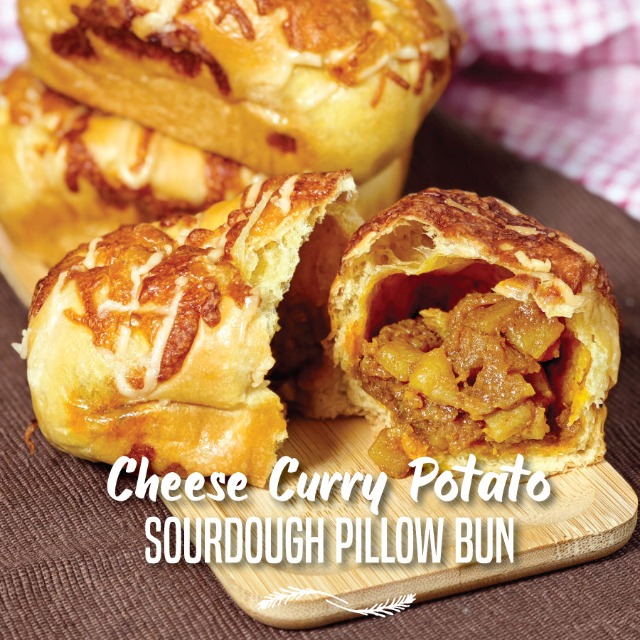 Cheese Curry Potato Sourdough Pillow Bun