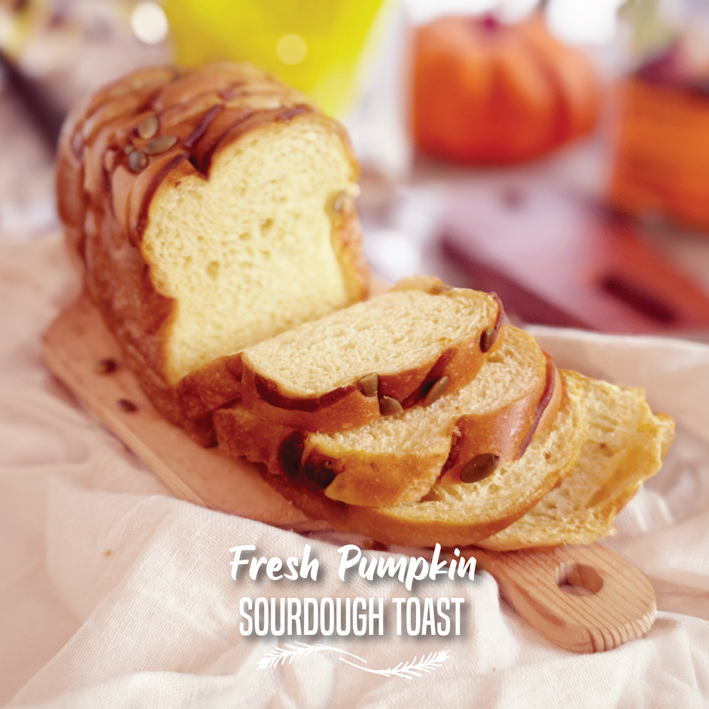 Fresh Pumpkin Sourdough Toast