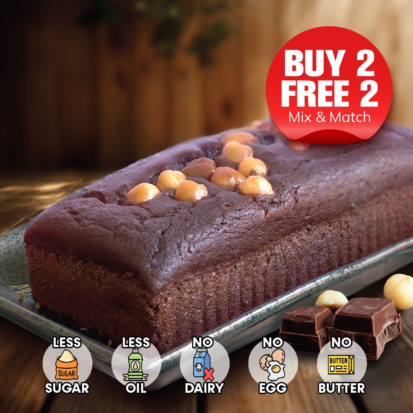 Vegan Belgium Dark Chocolate Cake