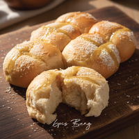 Pandan Kaya Coconut Sourdough Bun