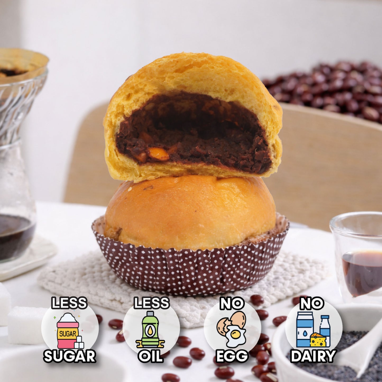 Azuki Orange Levain Sourdough Bun