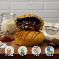 Dark Chocolate Lava Matcha Sourdough Bun