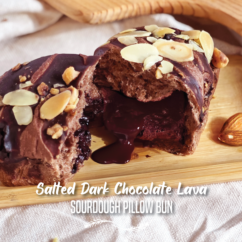 Salted Dark Chocolate Lava Sourdough Pillow Bun - Weekly Specials