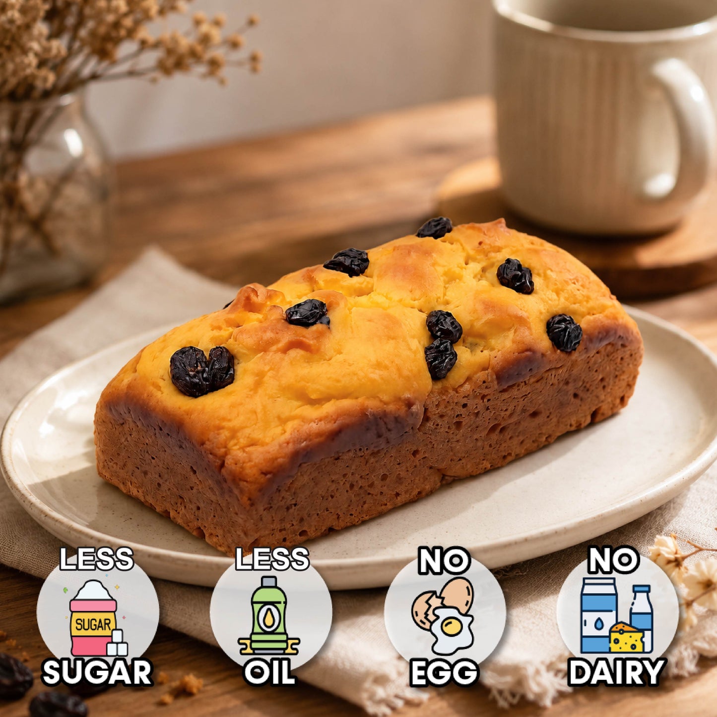 Raisin Pumpkin Vegan Cake