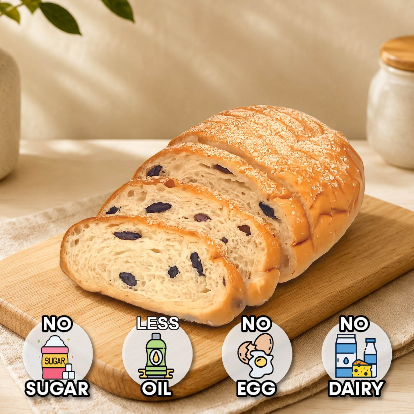 MCT Raisin Coconut Sourdough