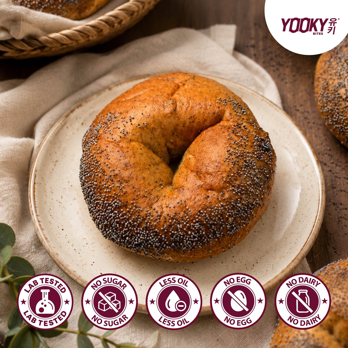 Earl Grey Jasmine Levain Oat Sourdough Bagel