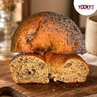 Earl Grey Jasmine Levain Oat Sourdough Bagel