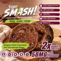 Belgium Dark Chocolate Oat Sourdough Bagel