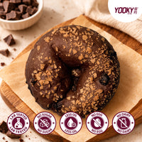 Belgium Dark Chocolate Oat Sourdough Bagel