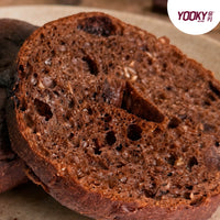 Belgium Dark Chocolate Oat Sourdough Bagel
