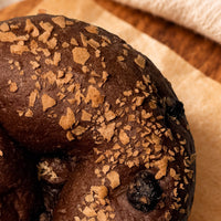 Belgium Dark Chocolate Oat Sourdough Bagel