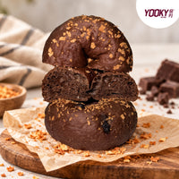 Belgium Dark Chocolate Oat Sourdough Bagel