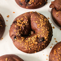 Belgium Dark Chocolate Oat Sourdough Bagel
